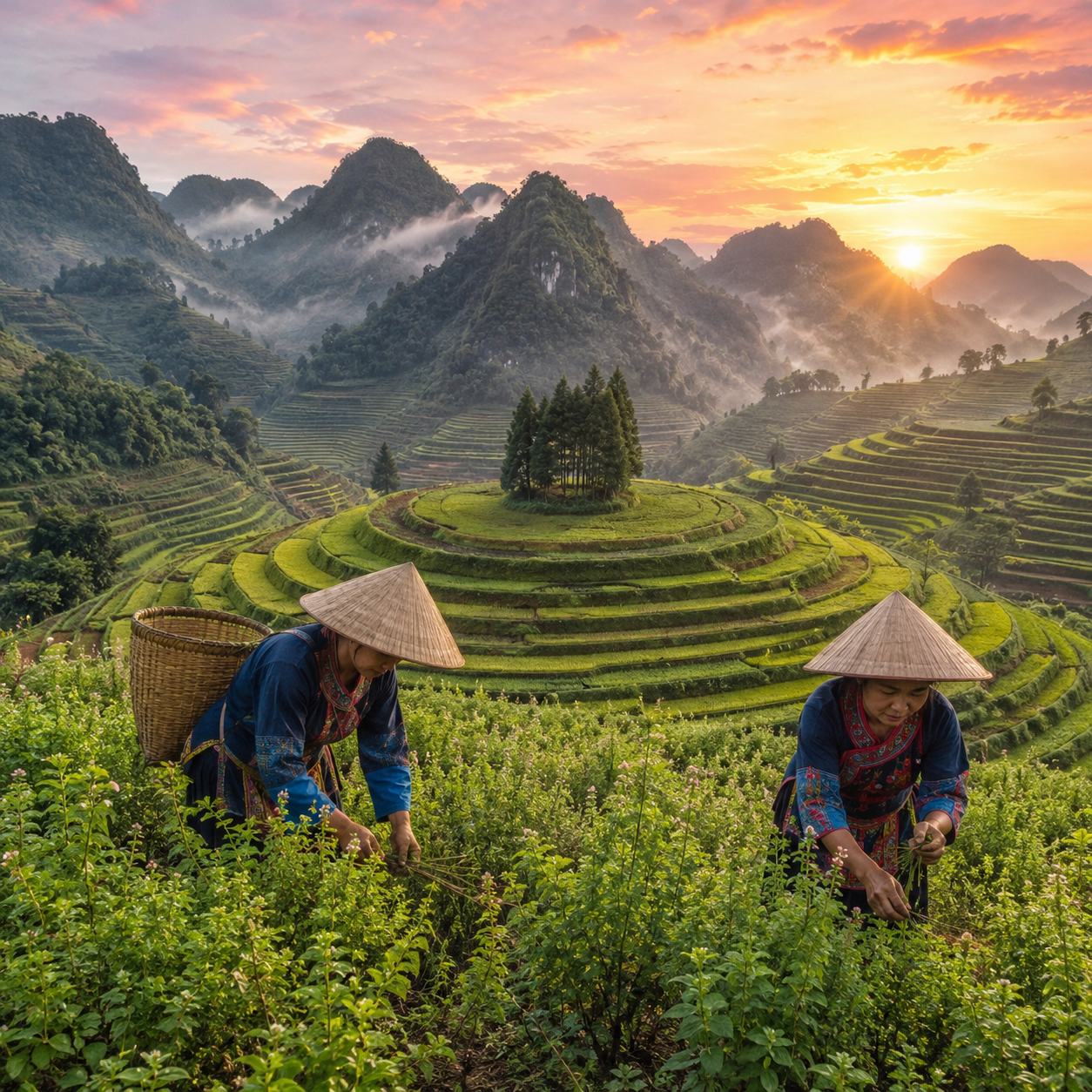 M Natural Instagram vùng trồng Cao Bằng