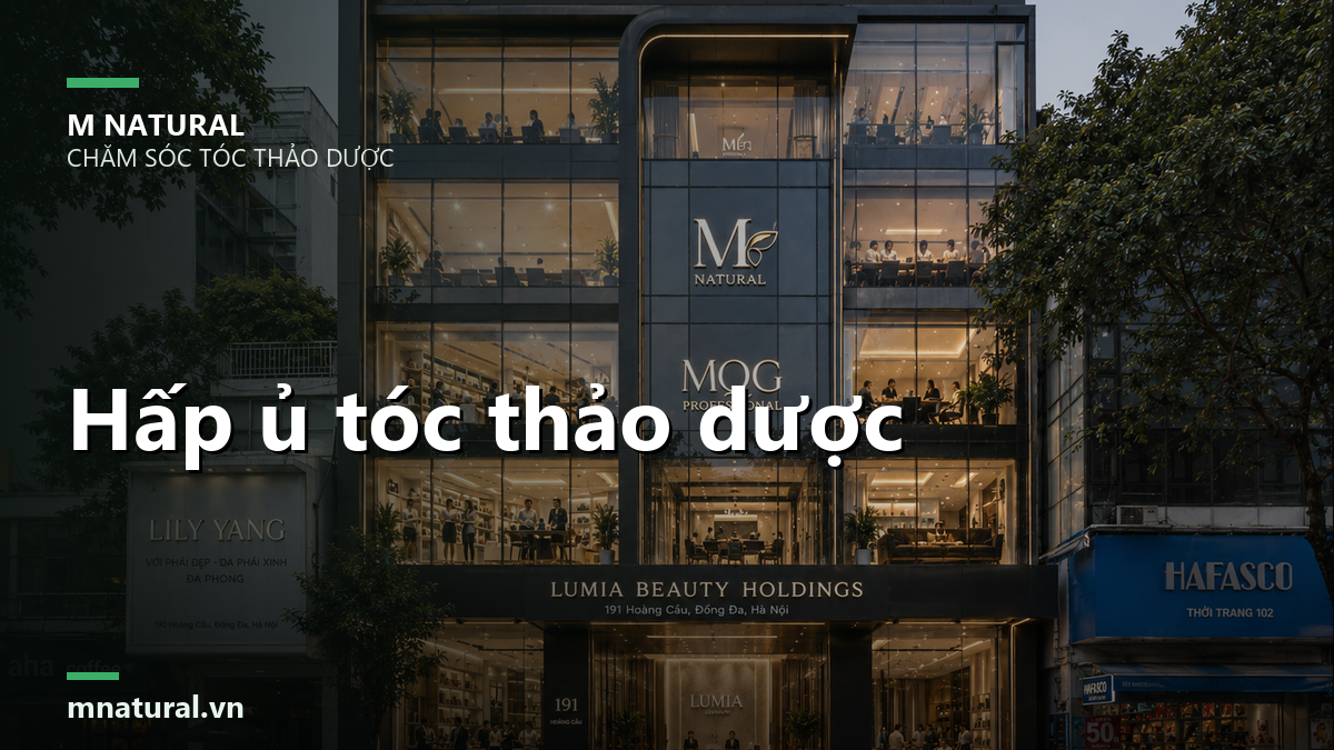 Kem hấp ủ collagen cho tóc thảo dược M Natural giúp dưỡng mượt tóc