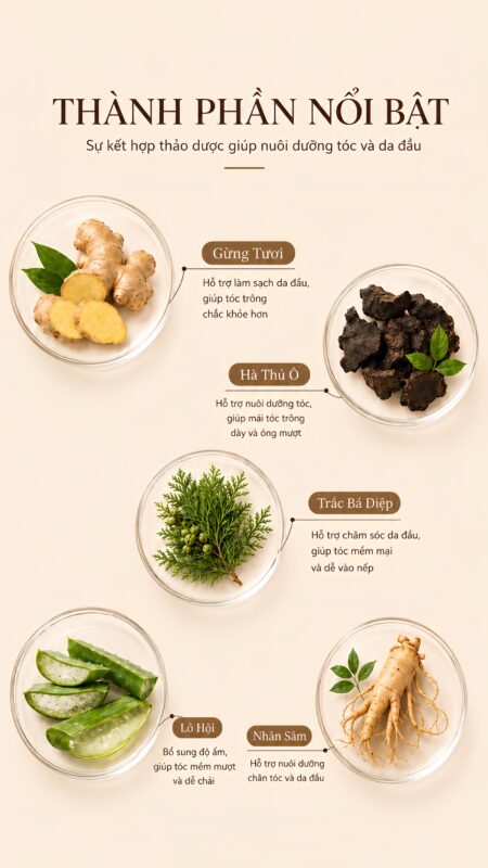 Thành phần thảo dược trong sản phẩm M Natural